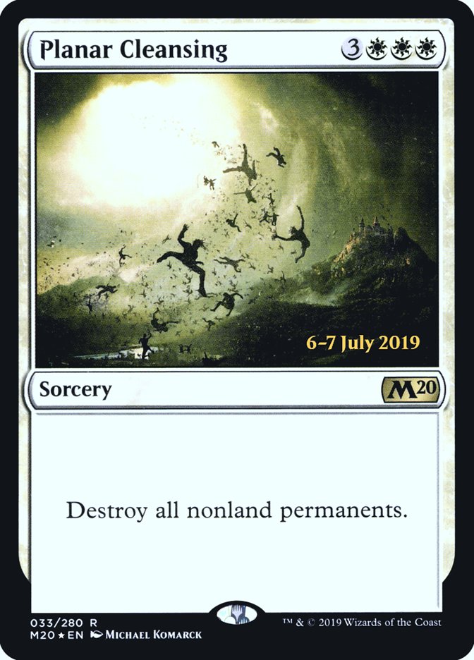 Planar Cleansing [Core Set 2020 Prerelease Promos] MTG Single Magic: The Gathering | Red Claw Gaming