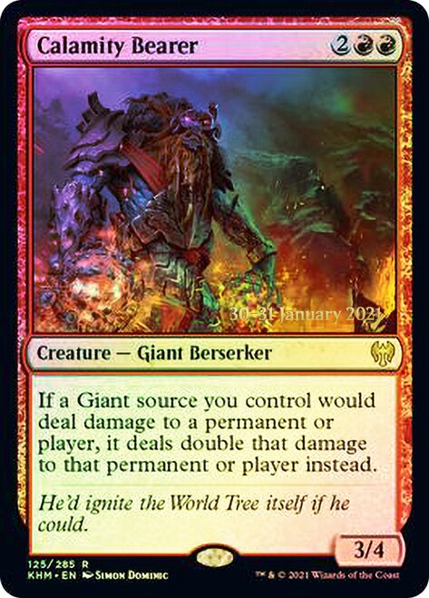 Calamity Bearer [Kaldheim Prerelease Promos] MTG Single Magic: The Gathering | Red Claw Gaming