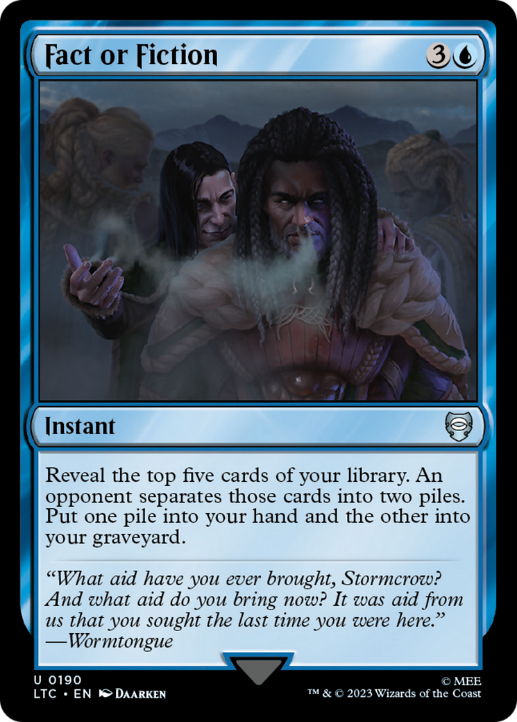 Fact or Fiction [The Lord of the Rings: Tales of Middle-Earth Commander] MTG Single Magic: The Gathering | Red Claw Gaming