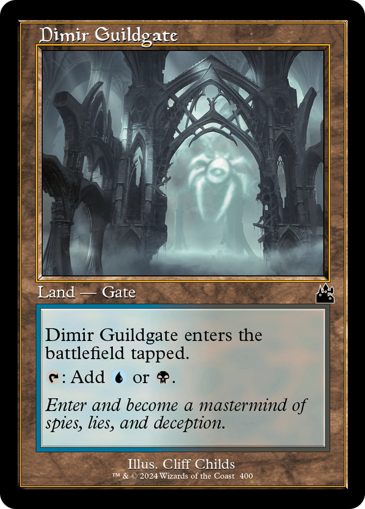 Dimir Guildgate (Retro Frame) [Ravnica Remastered] MTG Single Magic: The Gathering | Red Claw Gaming