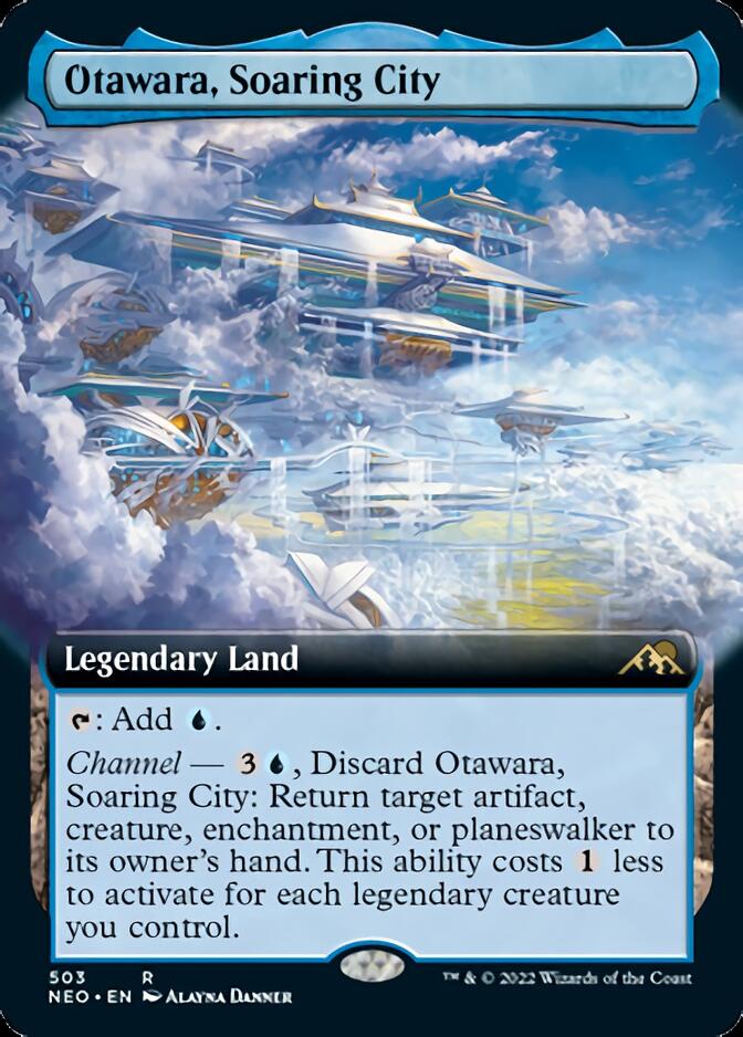 Otawara, Soaring City (Extended Art) [Kamigawa: Neon Dynasty] MTG Single Magic: The Gathering    | Red Claw Gaming
