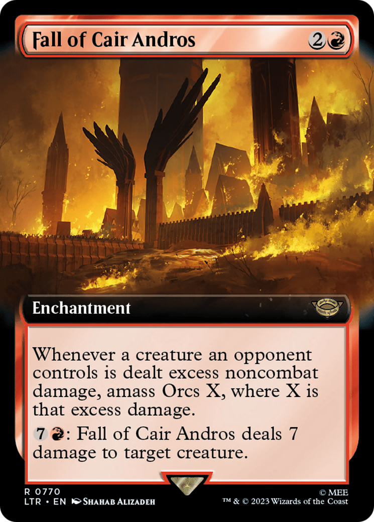 Fall of Cair Andros (Extended Art) (Surge Foil) [The Lord of the Rings: Tales of Middle-Earth] MTG Single Magic: The Gathering | Red Claw Gaming