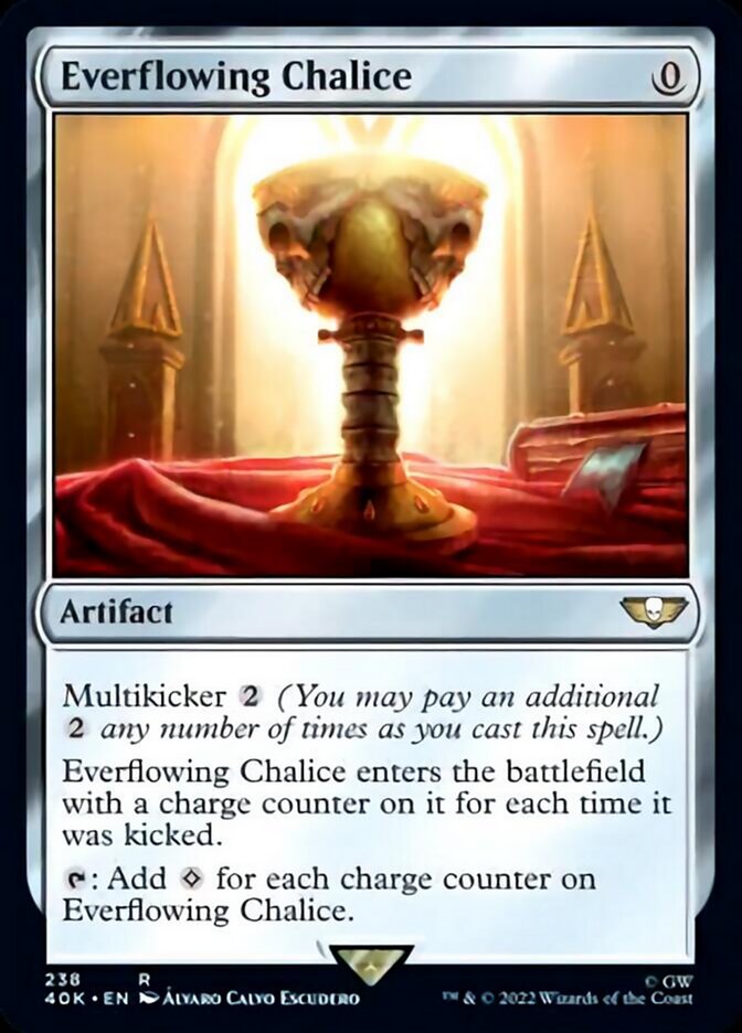 Everflowing Chalice (Surge Foil) [Warhammer 40,000] MTG Single Magic: The Gathering | Red Claw Gaming