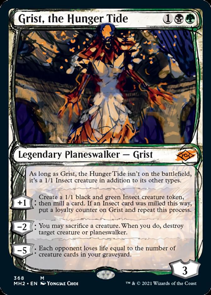 Grist, the Hunger Tide (Sketch) [Modern Horizons 2] MTG Single Magic: The Gathering    | Red Claw Gaming