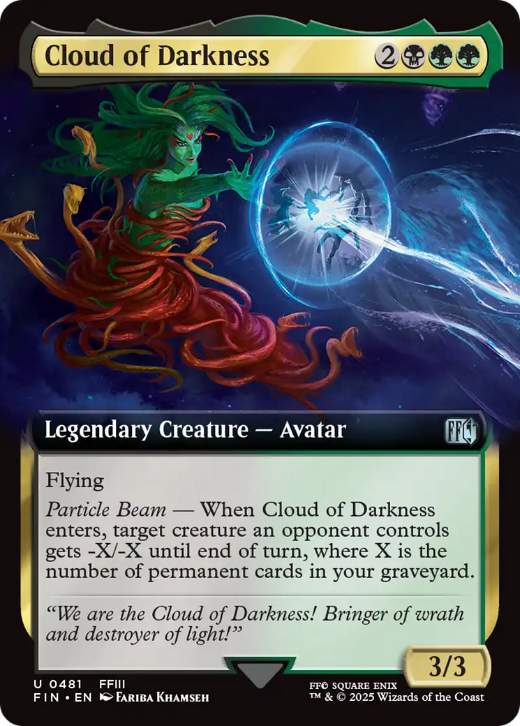 Cloud of Darkness (Extended Art) [FINAL FANTASY] MTG Single Magic: The Gathering | Red Claw Gaming