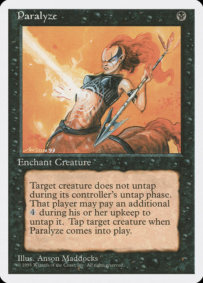 Paralyze [Fourth Edition] MTG Single Magic: The Gathering | Red Claw Gaming