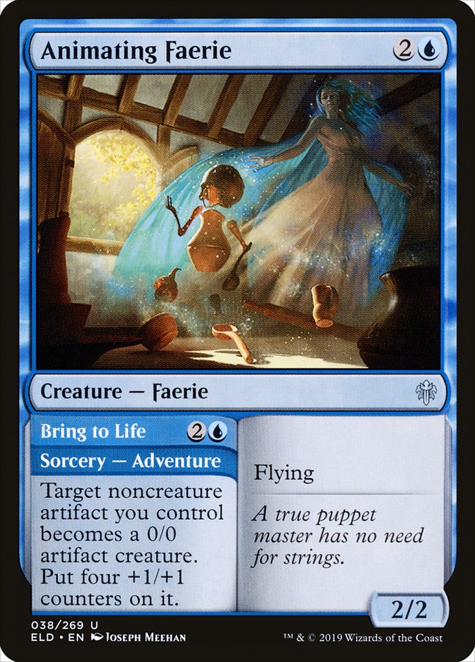 Animating Faerie // Bring to Life [Throne of Eldraine] MTG Single Magic: The Gathering | Red Claw Gaming