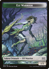 Golem // Elf Warrior Double-Sided Token [Double Masters Tokens] MTG Single Magic: The Gathering | Red Claw Gaming