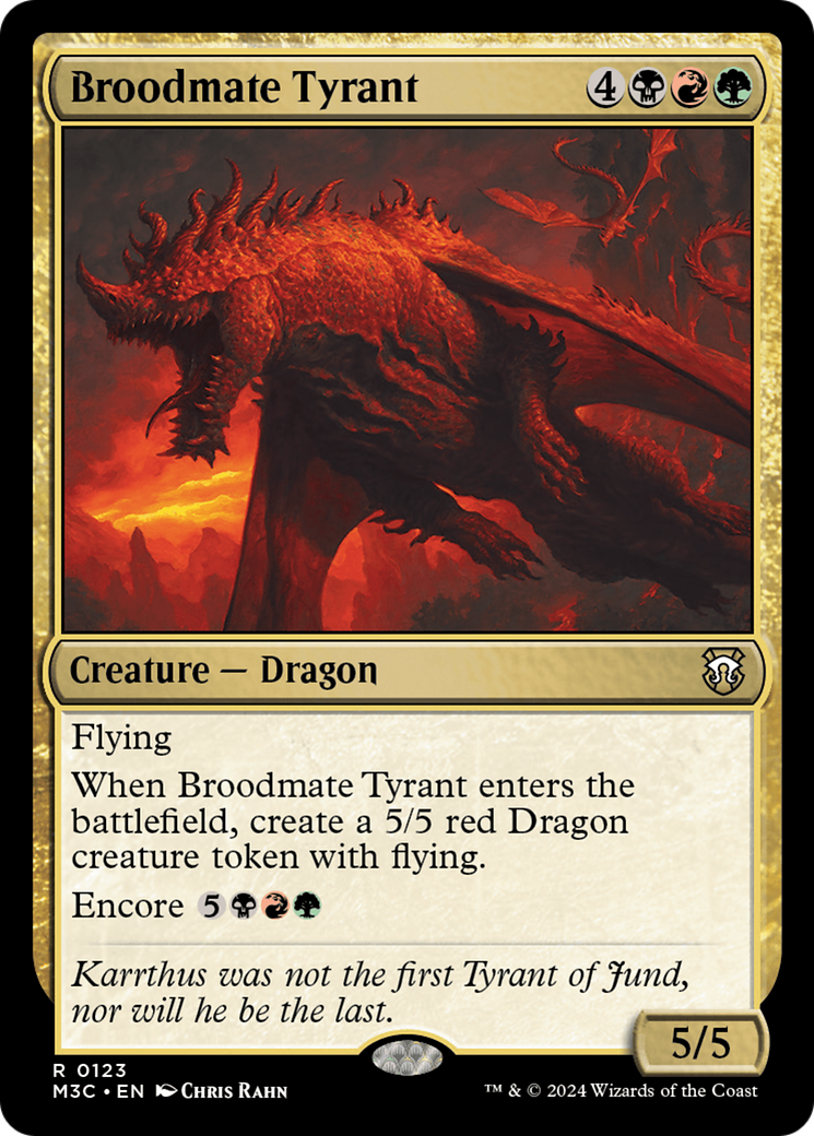 Broodmate Tyrant [Modern Horizons 3 Commander] MTG Single Magic: The Gathering | Red Claw Gaming