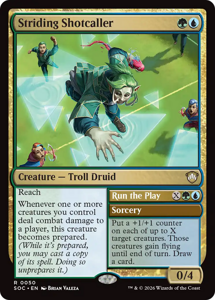 Striding Shotcaller [Secrets of Strixhaven Commander] MTG Single Magic: The Gathering | Red Claw Gaming