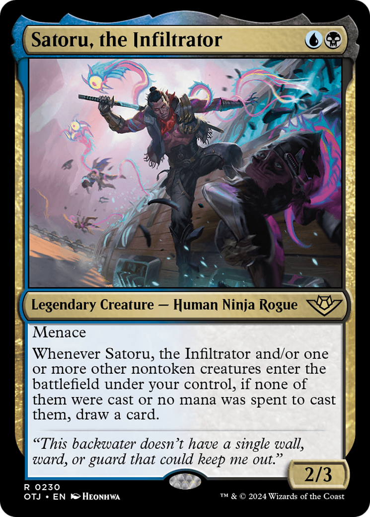 Satoru, the Infiltrator [Outlaws of Thunder Junction] MTG Single Magic: The Gathering    | Red Claw Gaming