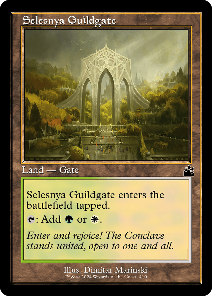 Selesnya Guildgate (Retro Frame) [Ravnica Remastered] MTG Single Magic: The Gathering | Red Claw Gaming