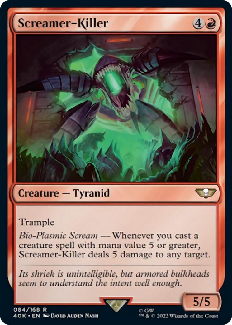 Screamer-Killer (Surge Foil) [Warhammer 40,000] MTG Single Magic: The Gathering | Red Claw Gaming