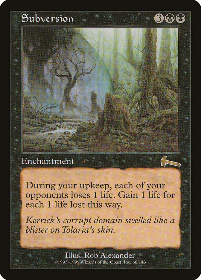 Subversion [Urza's Legacy] MTG Single Magic: The Gathering | Red Claw Gaming