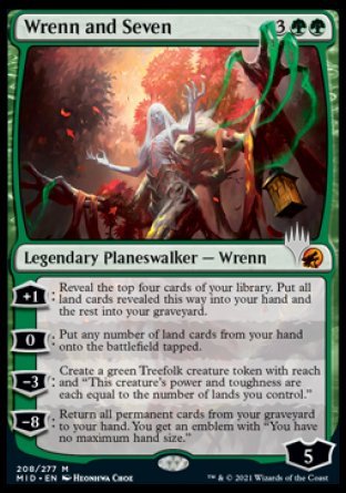 Wrenn and Seven (Promo Pack) [Innistrad: Midnight Hunt Promos] MTG Single Magic: The Gathering | Red Claw Gaming
