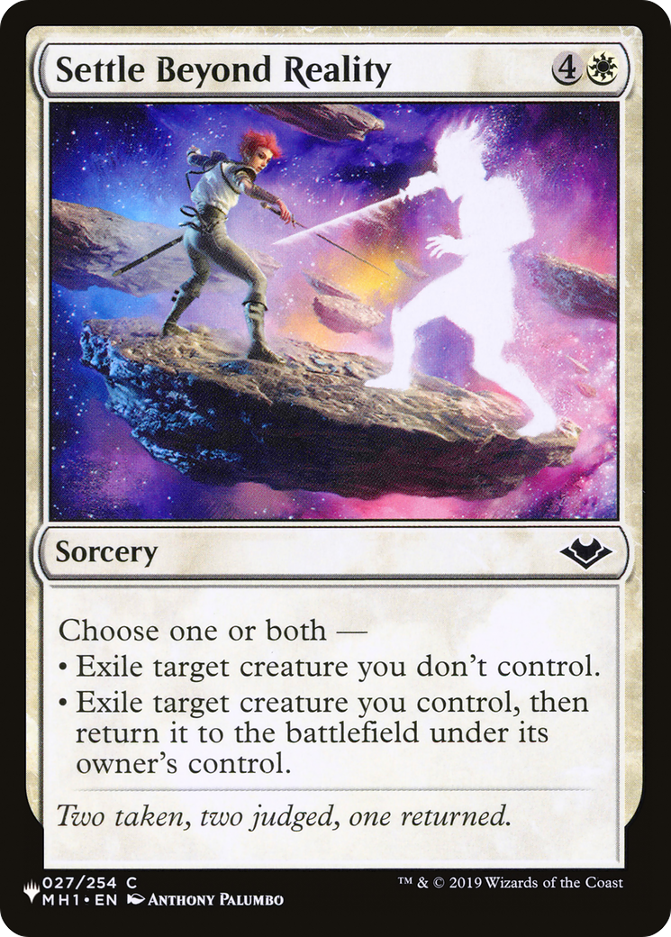 Settle Beyond Reality [The List] MTG Single Magic: The Gathering | Red Claw Gaming
