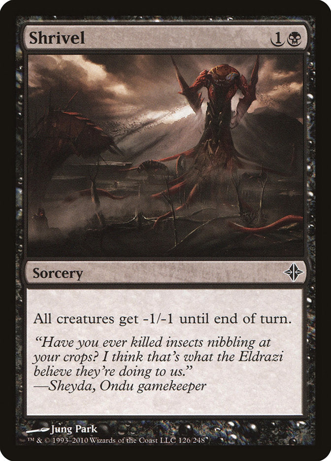 Shrivel [Rise of the Eldrazi] MTG Single Magic: The Gathering | Red Claw Gaming