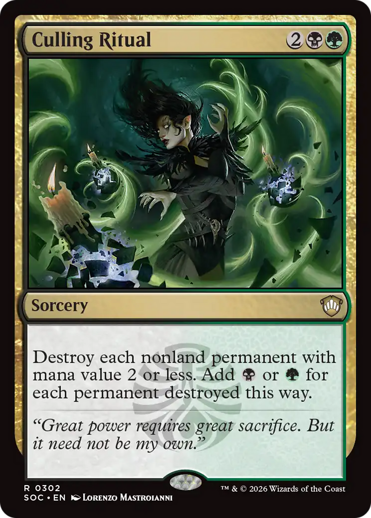Culling Ritual [Secrets of Strixhaven Commander] MTG Single Magic: The Gathering | Red Claw Gaming
