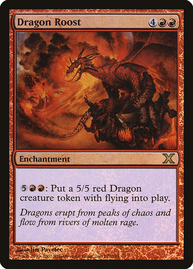 Dragon Roost (Premium Foil) [Tenth Edition] MTG Single Magic: The Gathering | Red Claw Gaming