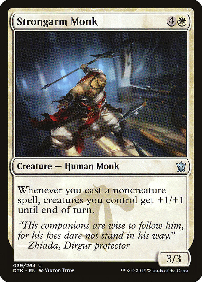 Strongarm Monk [Dragons of Tarkir] MTG Single Magic: The Gathering | Red Claw Gaming
