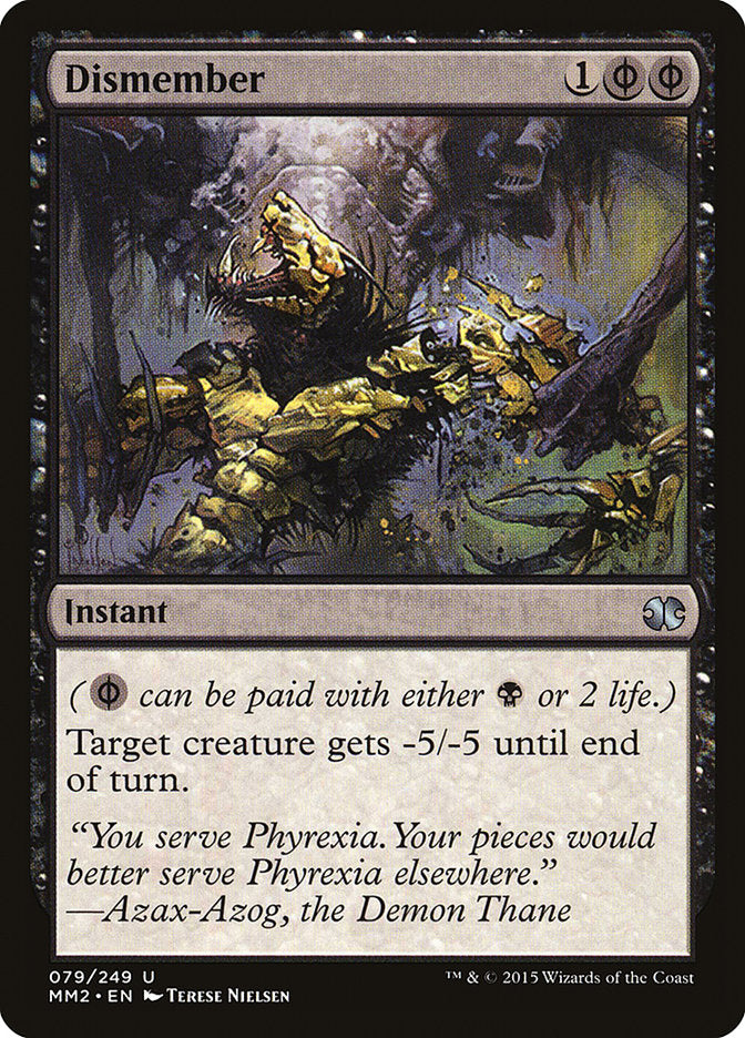 Dismember [Modern Masters 2015] MTG Single Magic: The Gathering | Red Claw Gaming