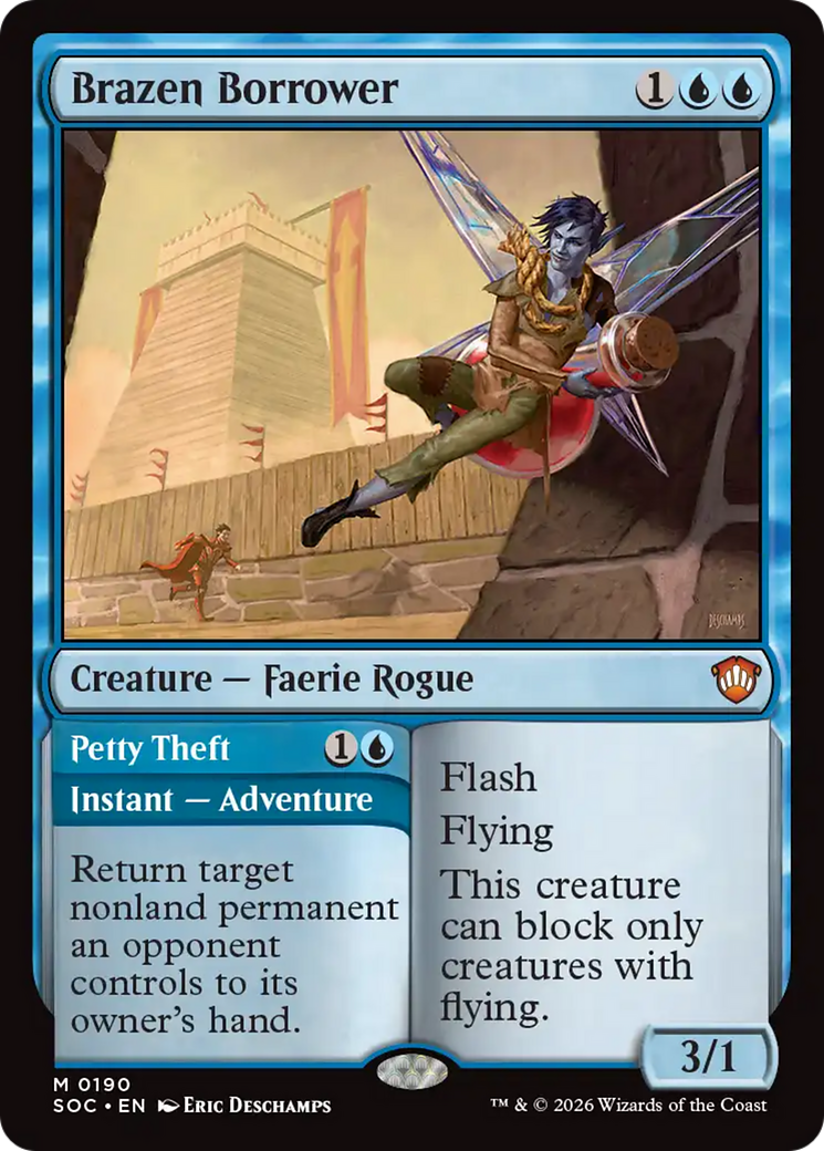 Brazen Borrower [Secrets of Strixhaven Commander] MTG Single Magic: The Gathering | Red Claw Gaming