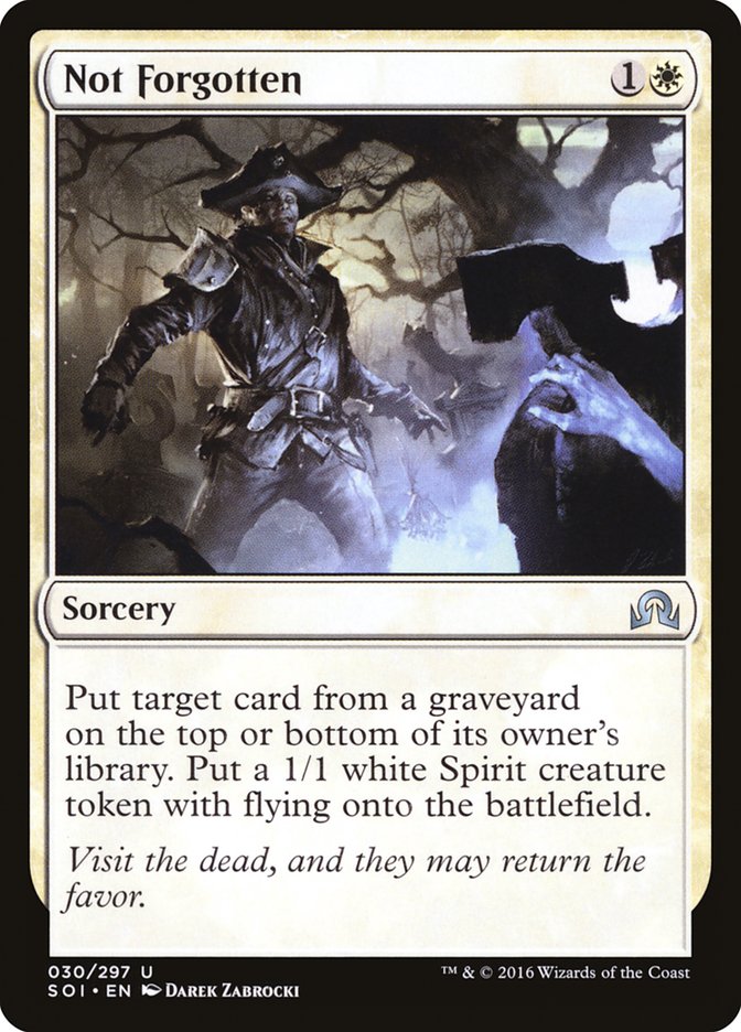 Not Forgotten [Shadows over Innistrad] MTG Single Magic: The Gathering | Red Claw Gaming