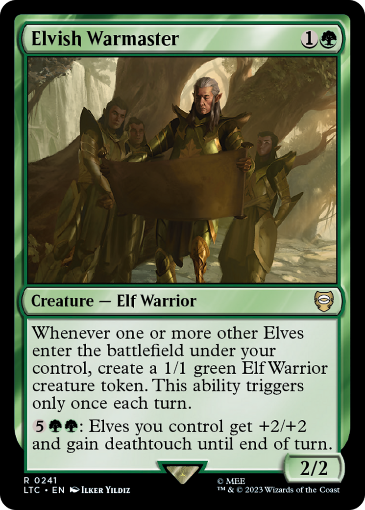 Elvish Warmaster [The Lord of the Rings: Tales of Middle-Earth Commander] MTG Single Magic: The Gathering | Red Claw Gaming