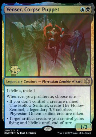 Venser, Corpse Puppet [Phyrexia: All Will Be One Prerelease Promos] MTG Single Magic: The Gathering | Red Claw Gaming
