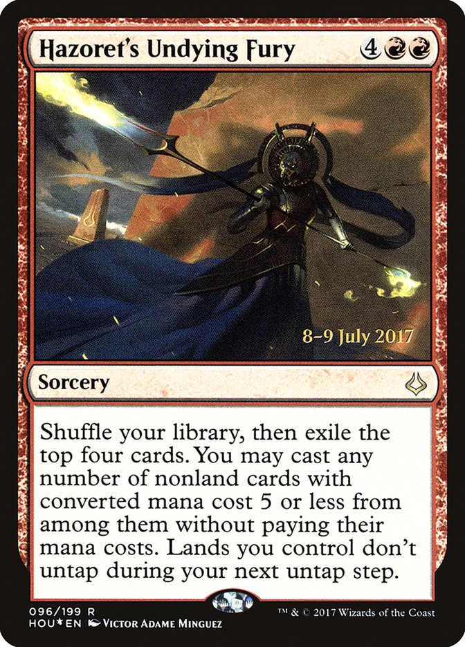 Hazoret's Undying Fury [Hour of Devastation Prerelease Promos] MTG Single Magic: The Gathering | Red Claw Gaming