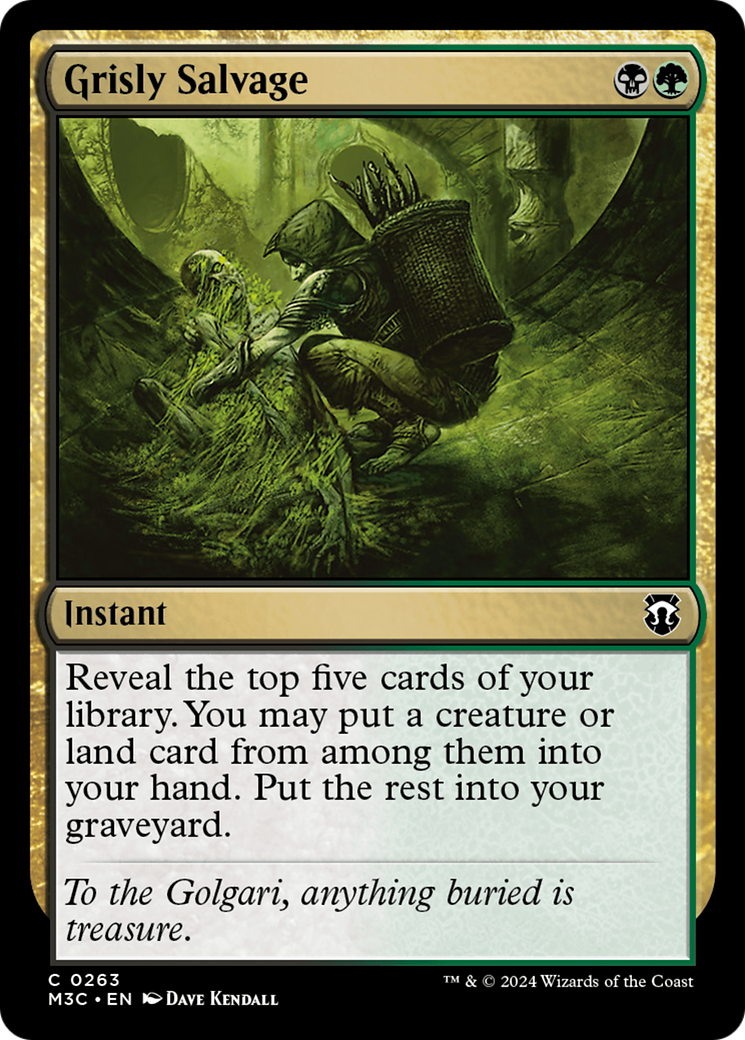 Grisly Salvage (Ripple Foil) [Modern Horizons 3 Commander] MTG Single Magic: The Gathering | Red Claw Gaming