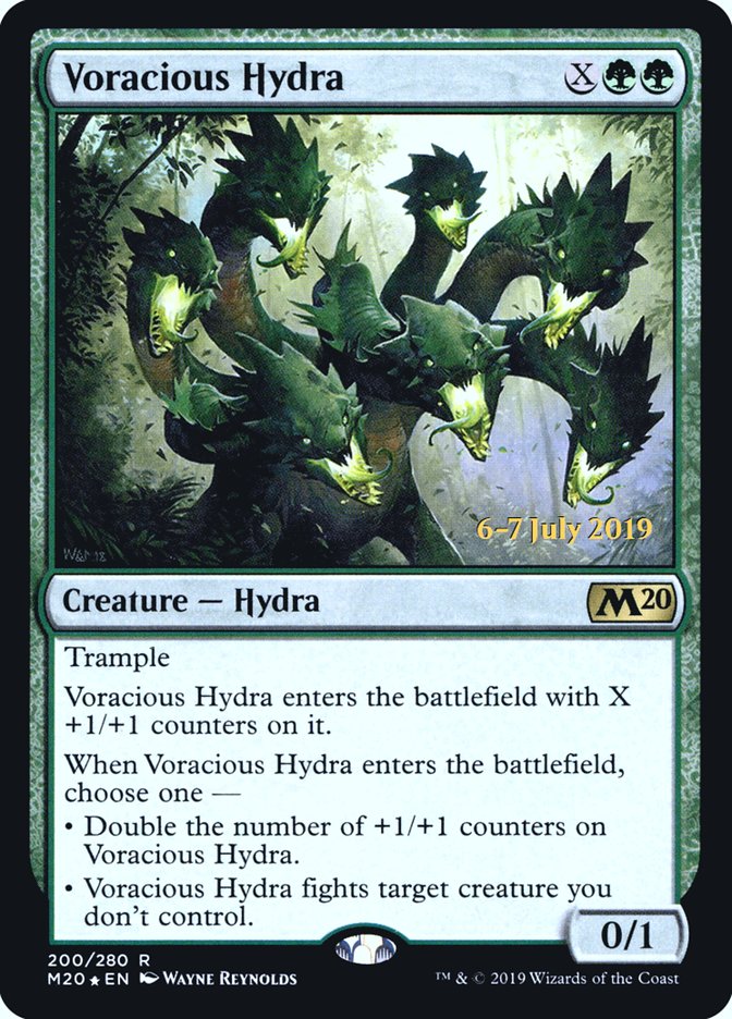 Voracious Hydra [Core Set 2020 Prerelease Promos] MTG Single Magic: The Gathering | Red Claw Gaming