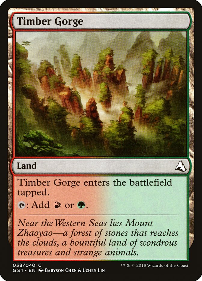 Timber Gorge [Global Series Jiang Yanggu & Mu Yanling] MTG Single Magic: The Gathering | Red Claw Gaming