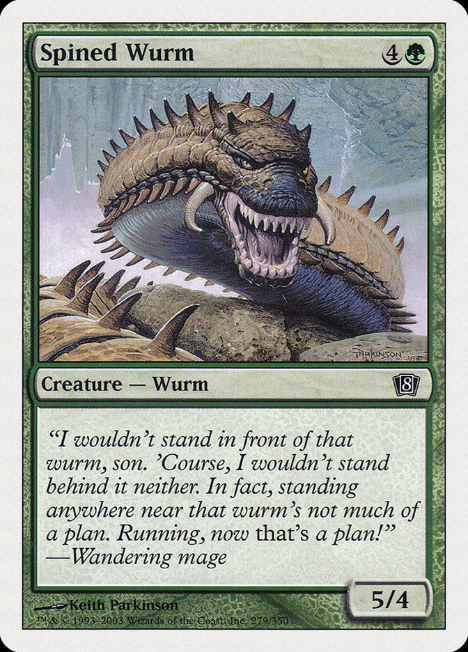 Spined Wurm [Eighth Edition] MTG Single Magic: The Gathering | Red Claw Gaming