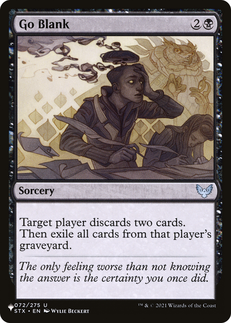 Go Blank [The List] MTG Single Magic: The Gathering | Red Claw Gaming