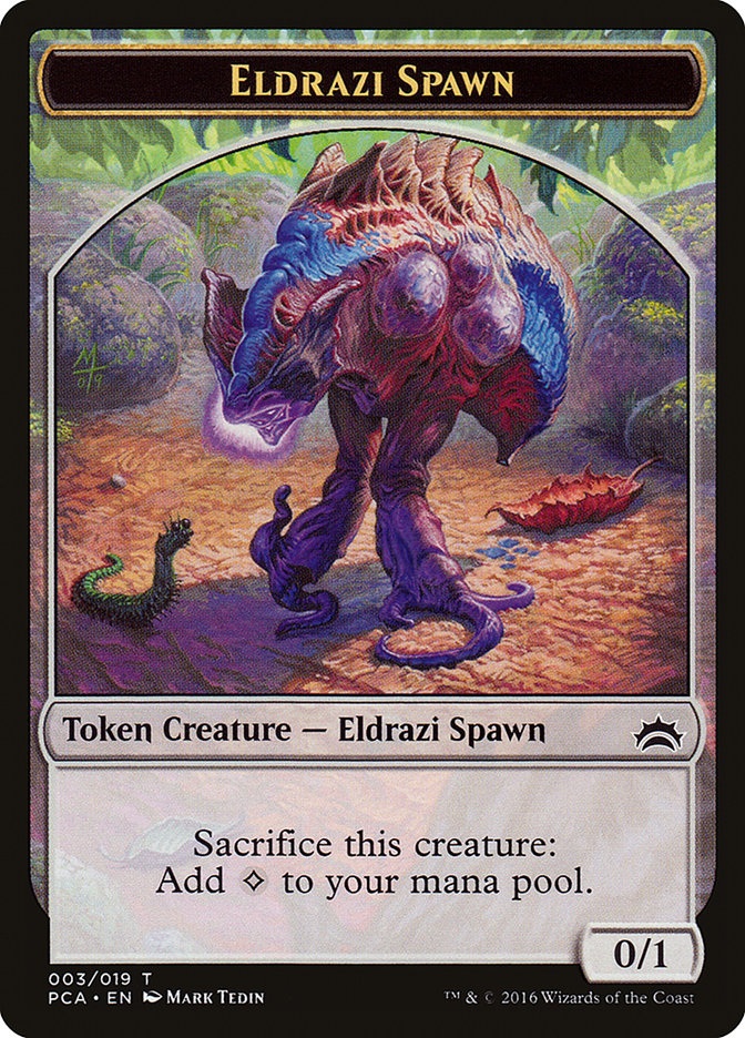 Eldrazi Spawn Token (003/019) [Planechase Anthology Tokens] MTG Single Magic: The Gathering | Red Claw Gaming