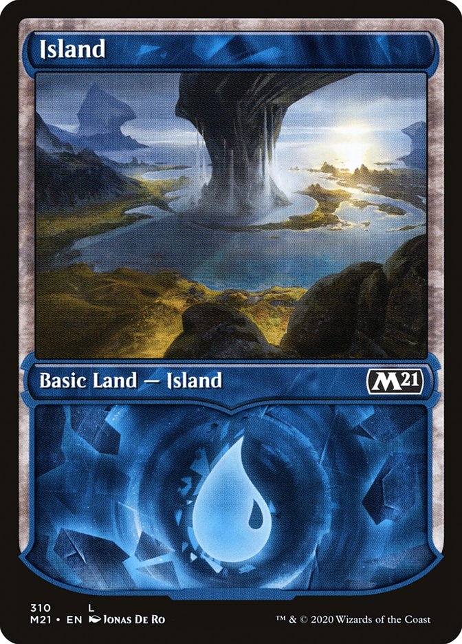Island (310) (Showcase) [Core Set 2021] MTG Single Magic: The Gathering | Red Claw Gaming
