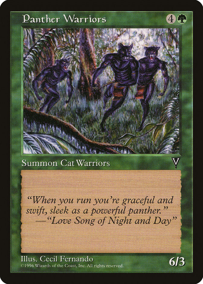 Panther Warriors [Visions] MTG Single Magic: The Gathering | Red Claw Gaming