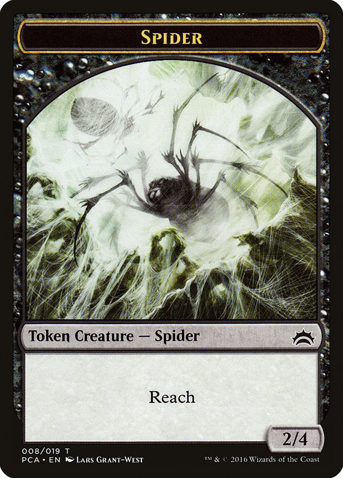 Spider // Saproling Double-Sided Token [Planechase Anthology Tokens] MTG Single Magic: The Gathering | Red Claw Gaming