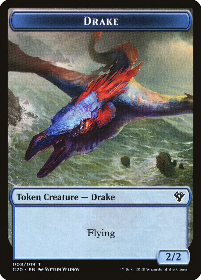 Human Soldier (005) // Drake Double-Sided Token [Commander 2020 Tokens] MTG Single Magic: The Gathering | Red Claw Gaming