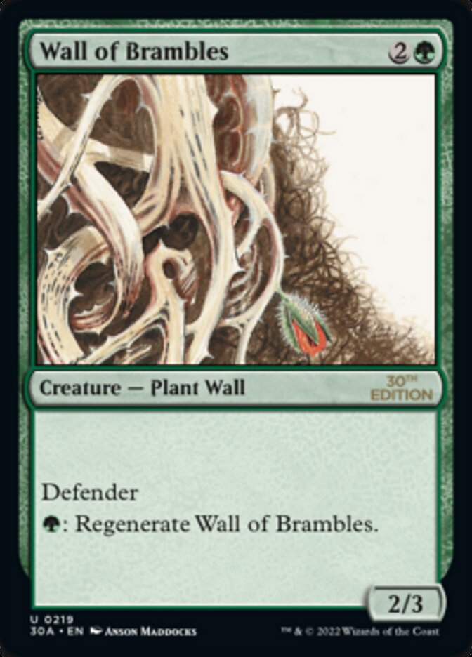 Wall of Brambles [30th Anniversary Edition] MTG Single Magic: The Gathering | Red Claw Gaming