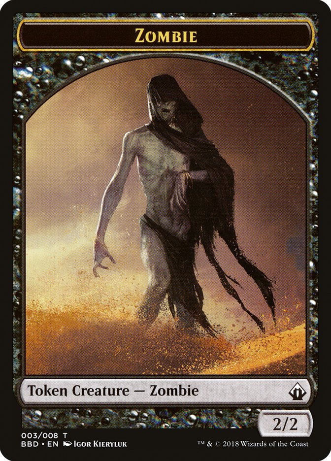 Zombie Token [Battlebond Tokens] MTG Single Magic: The Gathering    | Red Claw Gaming