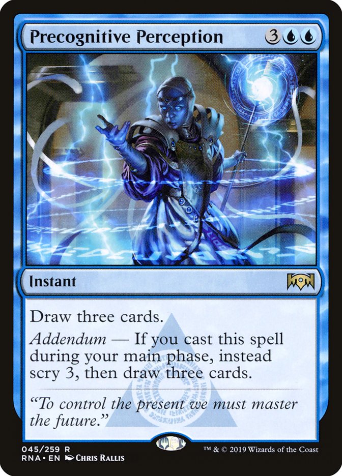 Precognitive Perception [Ravnica Allegiance] MTG Single Magic: The Gathering | Red Claw Gaming