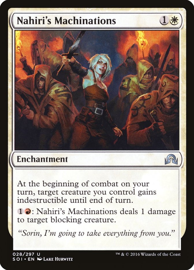 Nahiri's Machinations [Shadows over Innistrad] MTG Single Magic: The Gathering | Red Claw Gaming