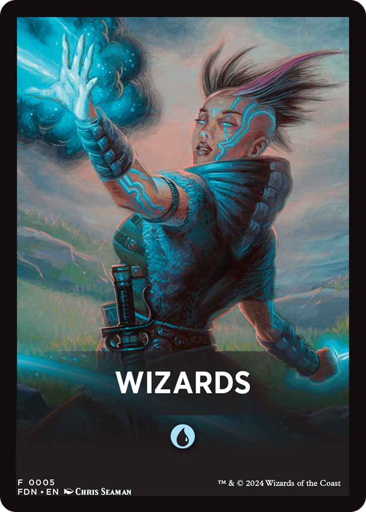 Wizards Theme Card [Foundations Tokens] MTG Single Magic: The Gathering | Red Claw Gaming
