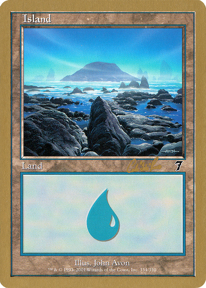 Island (cr334) (Carlos Romao) [World Championship Decks 2002] MTG Single Magic: The Gathering | Red Claw Gaming