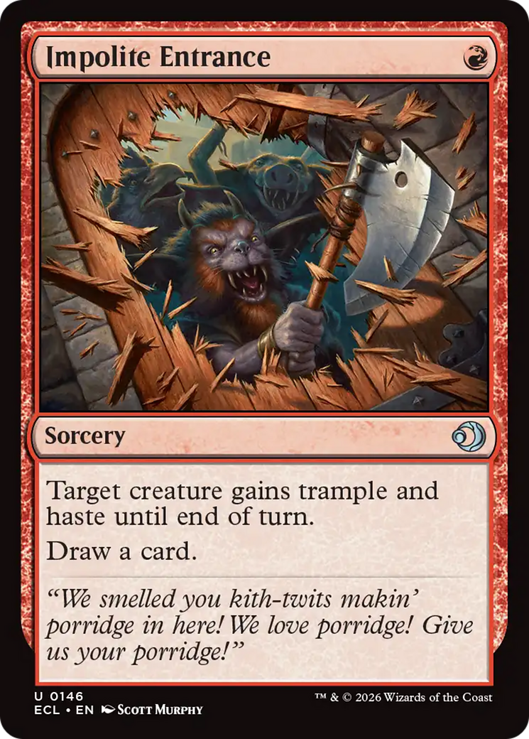 Impolite Entrance [Lorwyn Eclipsed] MTG Single Magic: The Gathering | Red Claw Gaming