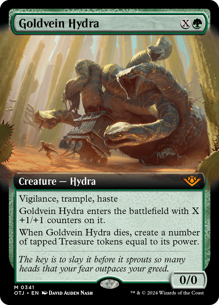 Goldvein Hydra (Extended Art) [Outlaws of Thunder Junction] MTG Single Magic: The Gathering    | Red Claw Gaming