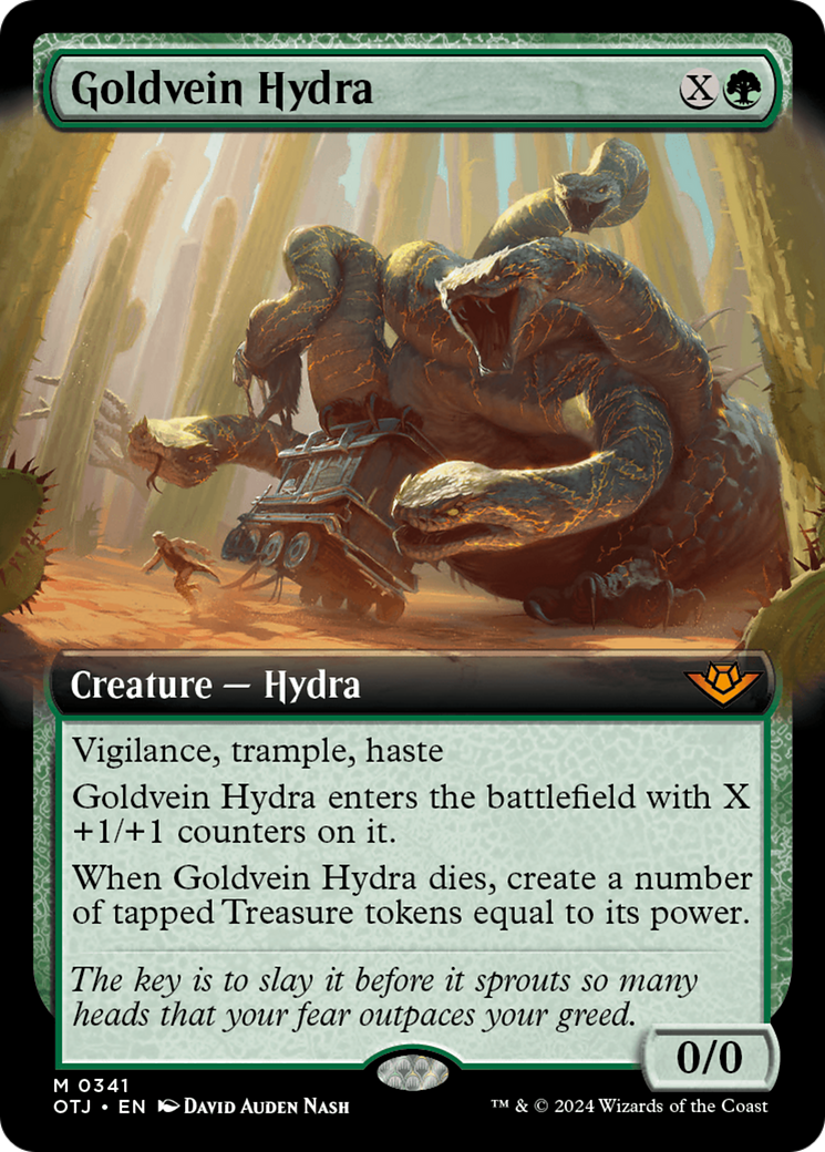 Goldvein Hydra (Extended Art) [Outlaws of Thunder Junction] MTG Single Magic: The Gathering | Red Claw Gaming