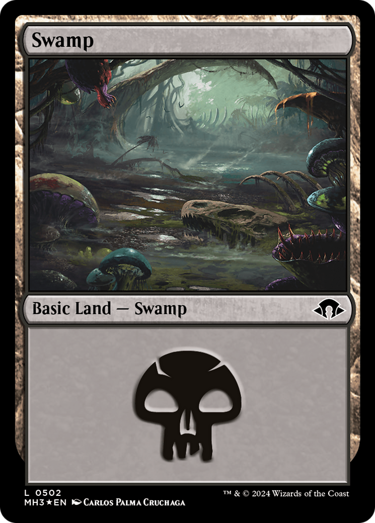 Swamp (0502) (Ripple Foil) [Modern Horizons 3] MTG Single Magic: The Gathering    | Red Claw Gaming